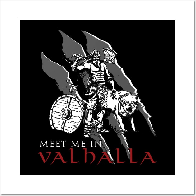 Meet Me In Valhalla Wall Art by Relentless Bloodlines